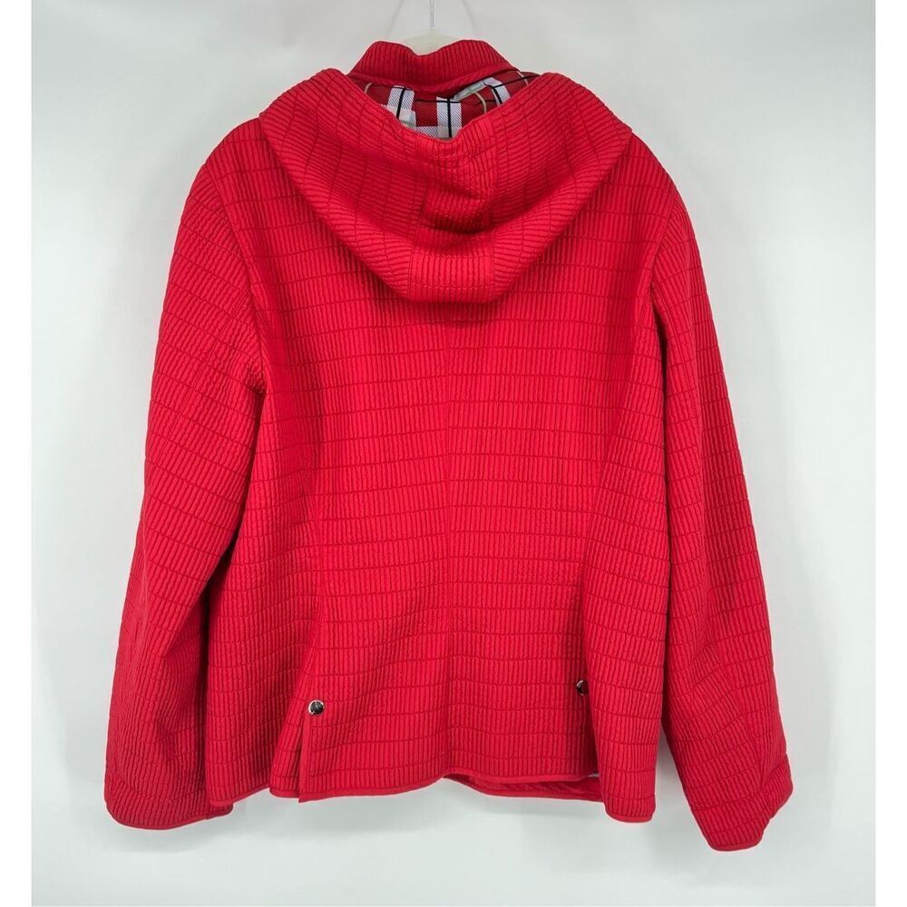 Pendleton Quilted Red Snap Front Jacket Removable… - image 3